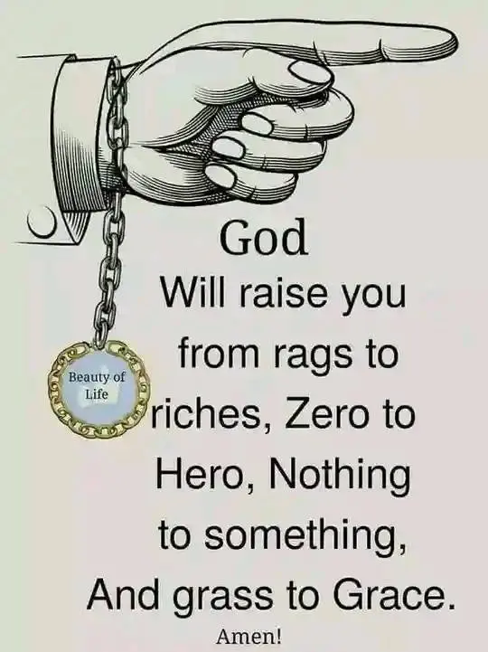 God will raise you