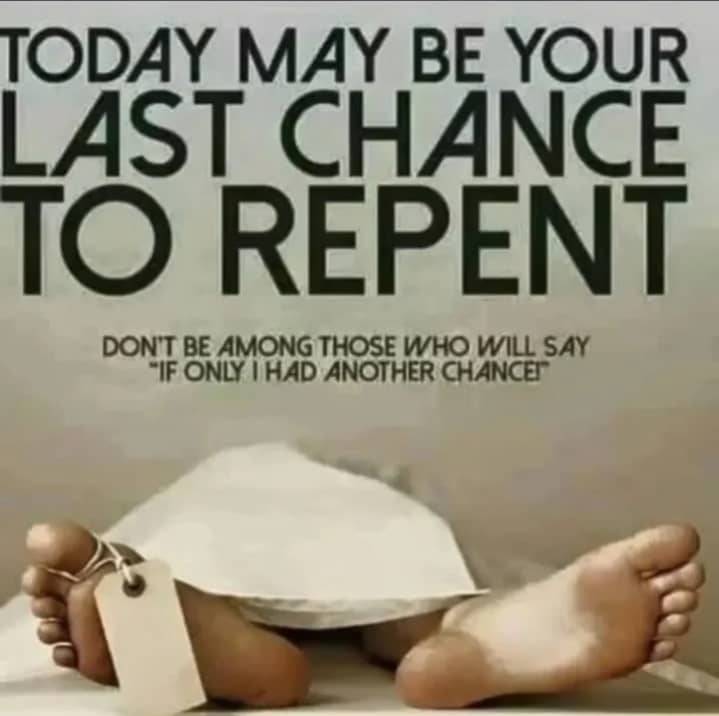 Let share to others together.
#Repent accept #Christ today #tomorrowmaybetoolate .
#Jesus #love you...