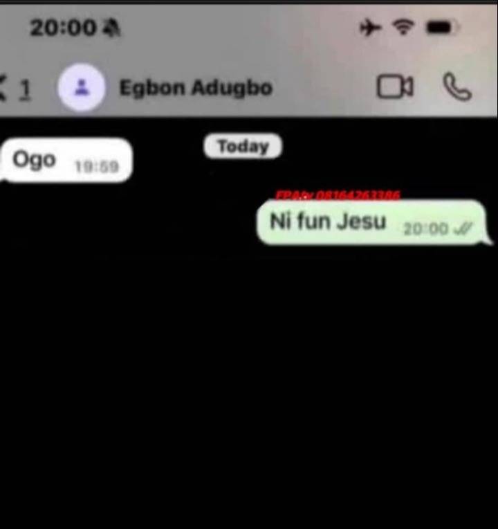 Loke orun 

Halleluyah oo 🙌😂😂

E no pass like that oo

Incoming billing dodged successfully ✅ 😂