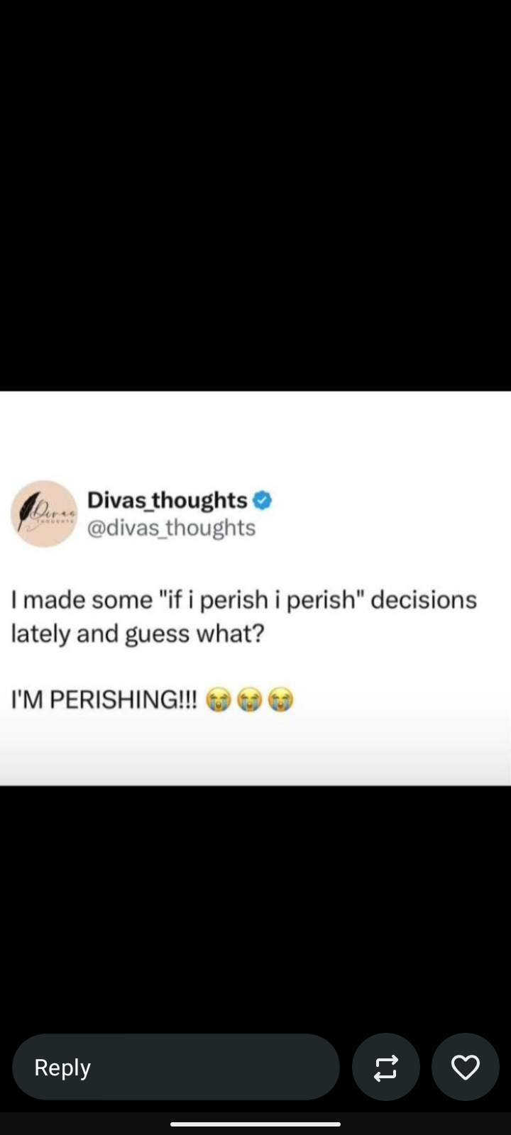 I am😭😭