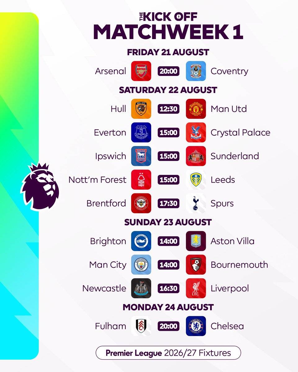 30 Days To The 26/27 Premier League Season โฝ๏ธ
If you're a proud fan, rep your team in the comments