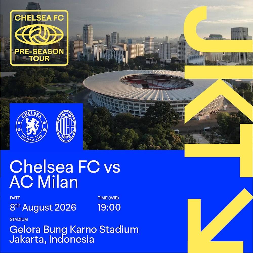 ‼️Chelsea have announced a pre-season match against AC Milan in the Indonesian capital of Jakarta....