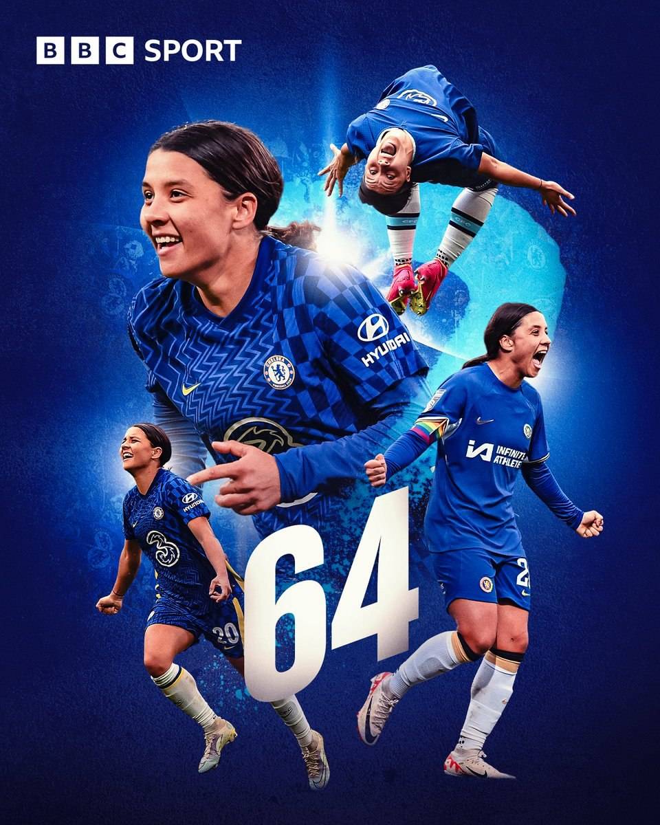 Sam Kerr has become Chelsea’s all-time top scorer in the WSL!
#CFC | #Chelsea | #CFCW
📲 @CFC_Chel...