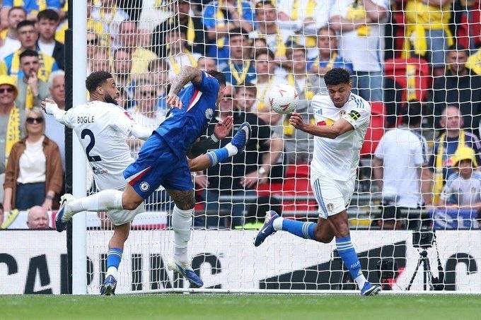 ‼️Enzo Fernandez's header against Leeds United at Wembley has been voted as Chelsea’s April men’s Go...