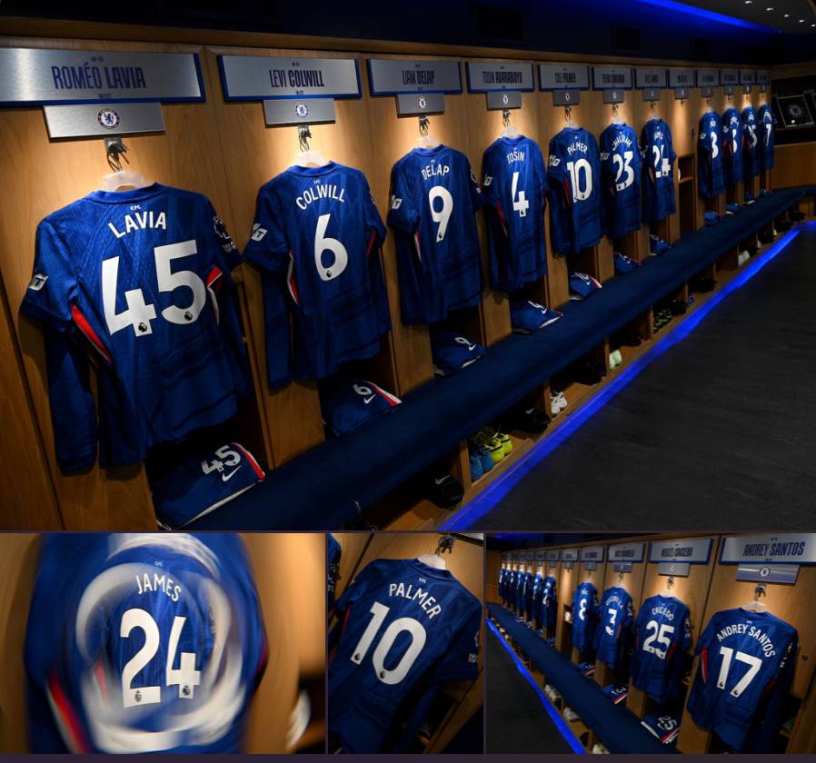 Home dressing room ๐ต๐ต
#CFC | #Chelsea
๐ฒ @CFC_ChelseaFC