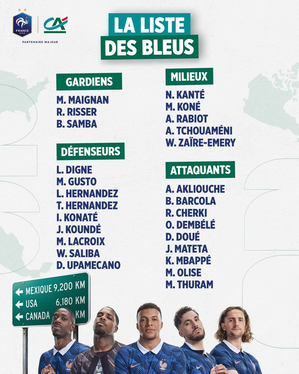 Malo Gusto has been selected to represent France at the 2026 World Cup! ๐๐ซ๐ท๐ต
#CFC | #Chelsea | #I...