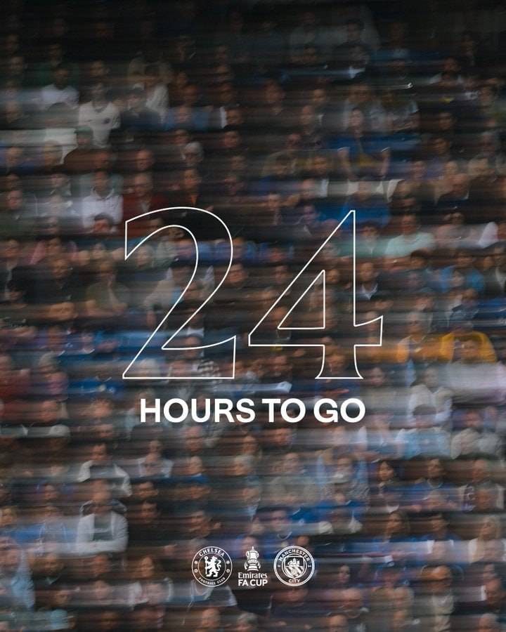 One day to go until the FA Cup final! ๐
#CFC | #Chelsea | #EmiratesFACup