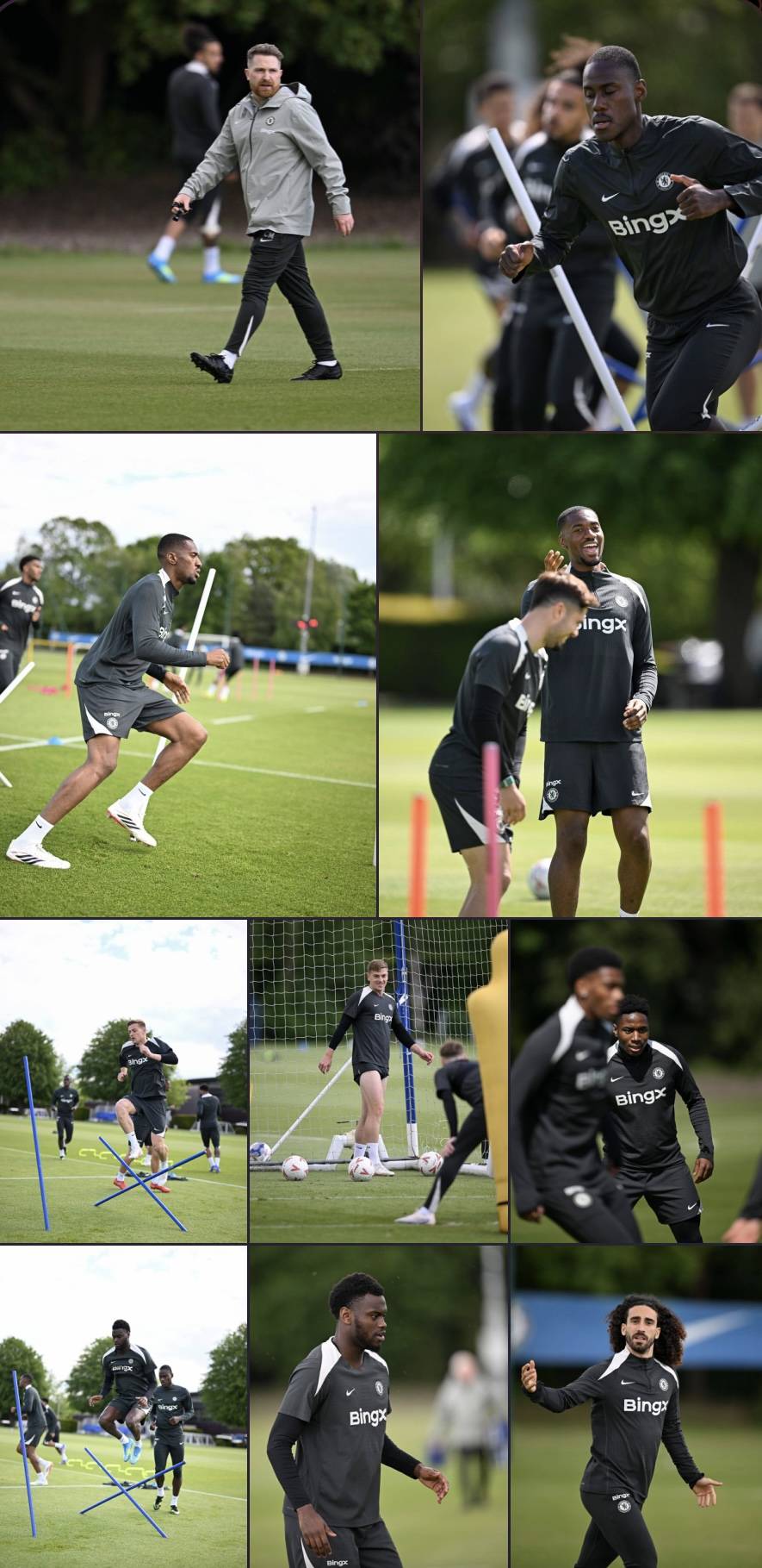📸 Today’s training session ahead of Manchester City clash! 💪🔵 (1/3)
#CFC | #Chelsea | #Emirates...