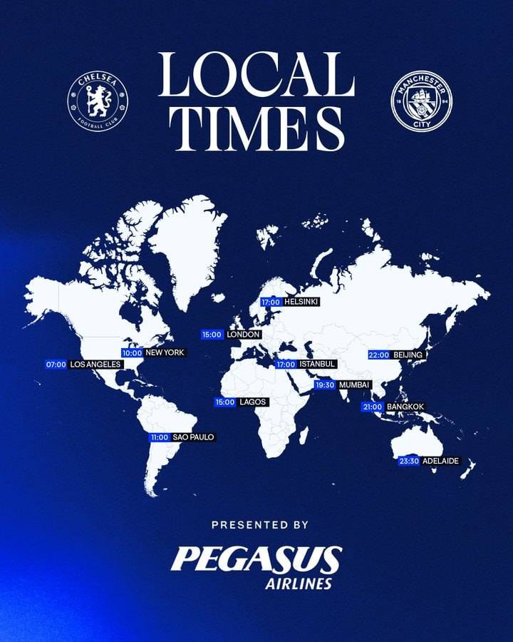 Where are you supporting us from today, Blues? โ๏ธ๐
#CFC | #Chelsea | #EmiratesFACup