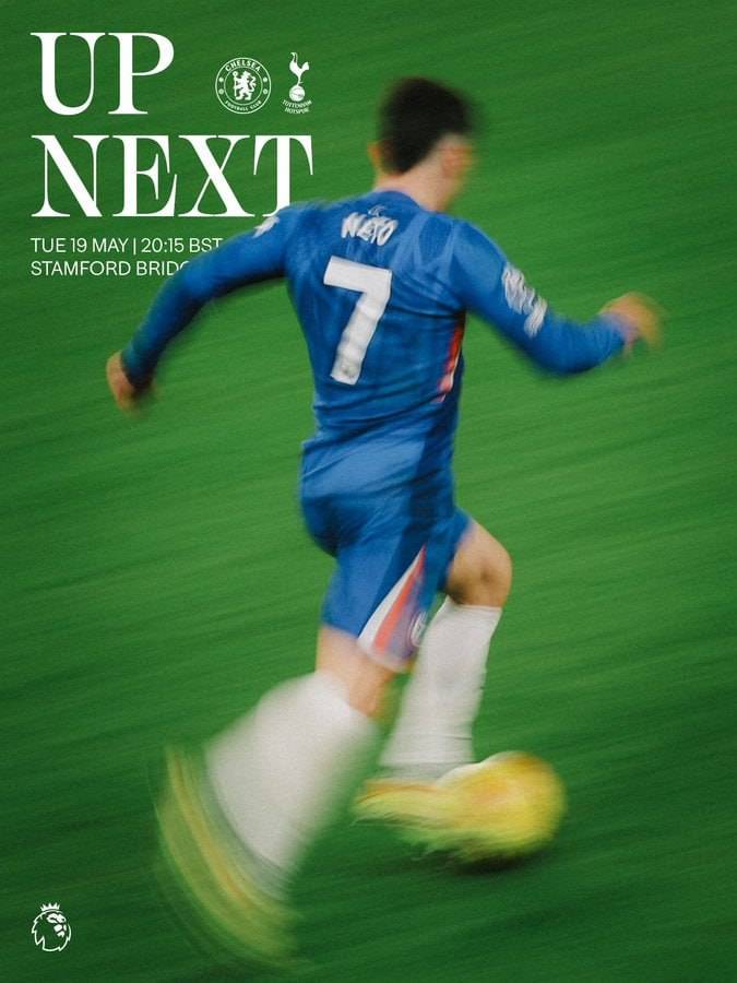 Our final home game of 25/26. ๐ก๐
#CFC | #Chelsea | #TOTCHE