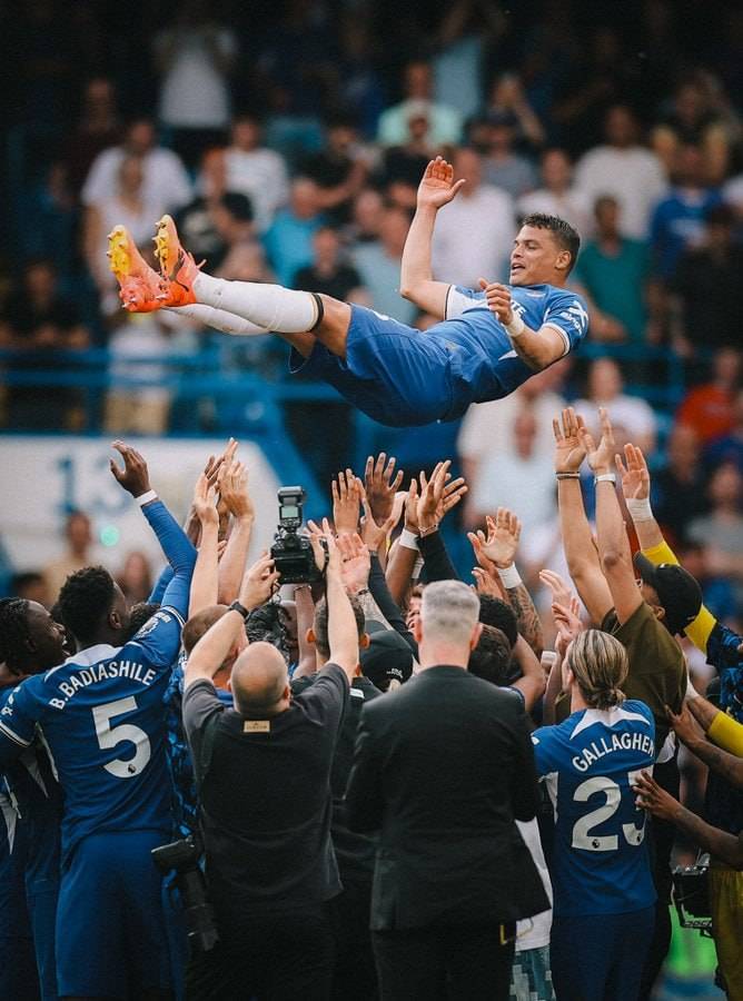 Thiago Silva’s final Chelsea appearance came on this day in 2024. 🇧🇷💙
#CFC | #Chelsea