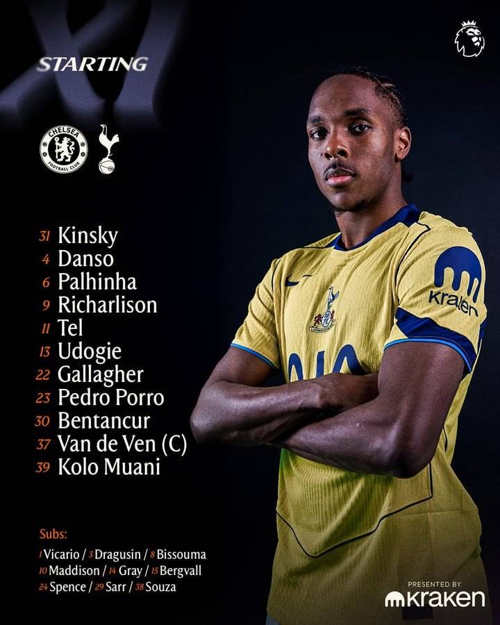 Opponent's line-up!

#CFC | #Chelsea | #CHETOT