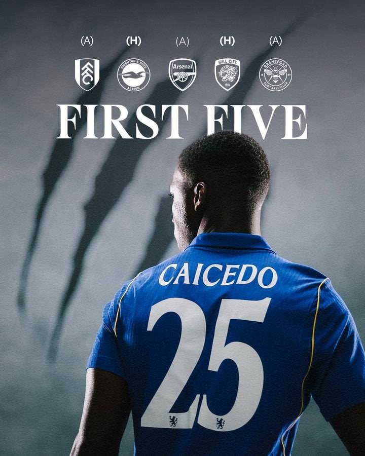 The first five.

#CFC | #Chelsea
