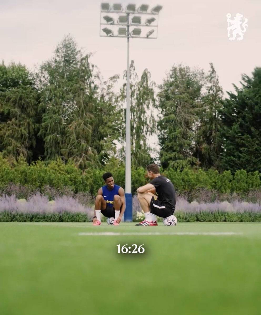 🚨 Estevao and Alonso in training today!

#CFC | #Chelsea