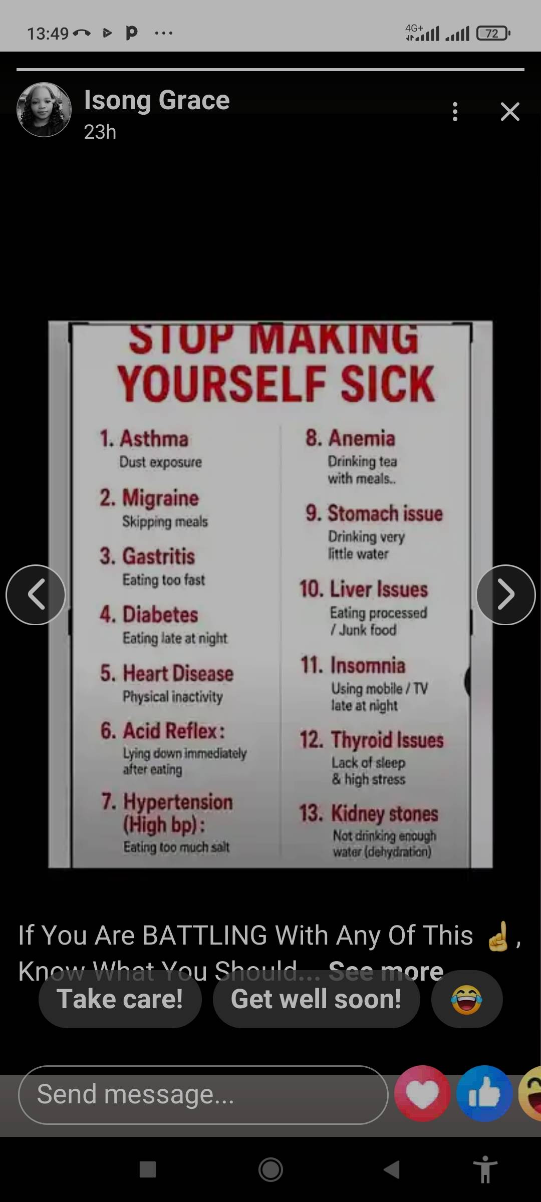 Stop making yourself sick in the name of country hard
Even country dey adjust to economy
Eat well...