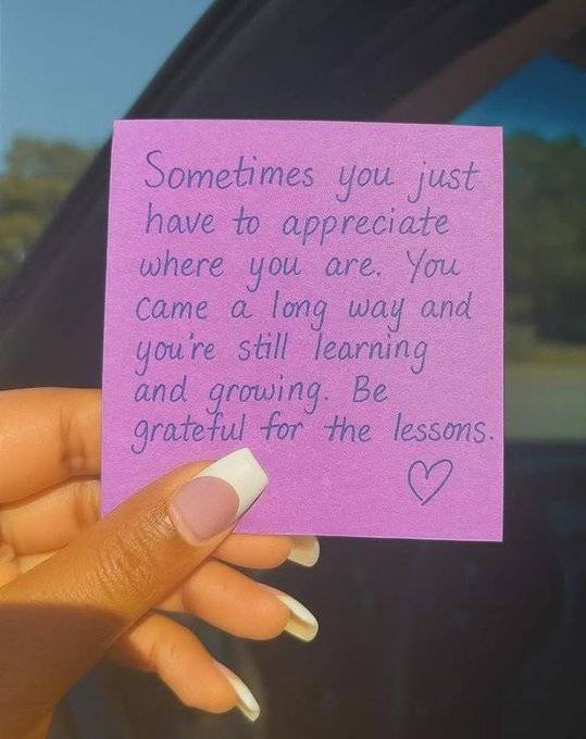 Be grateful!