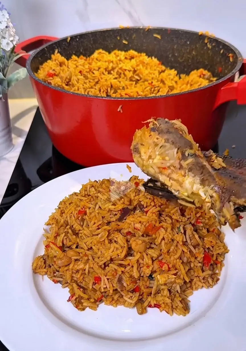 Hot pepper jollof rice, made with love and plenty pepper ๐ถ๏ธ๐โค๏ธ
I decided to cook, and this beauty c...