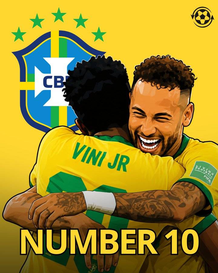 Neymar is set to reclaim Brazil’s iconic No.10 shirt at the World Cup. 🇧🇷
Despite Vinicius Jr and R...