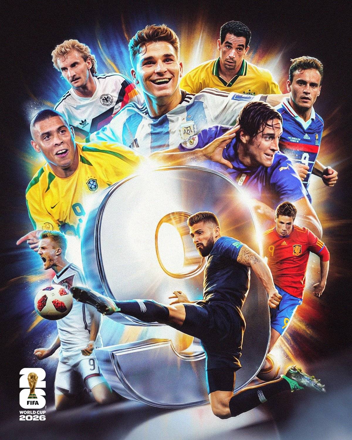 FIFA World Cup winning No. 9s 

9 days to go...