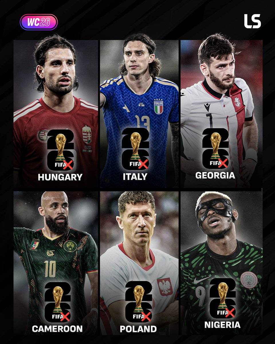 This years world cup will be missing some absolute ballers 😪