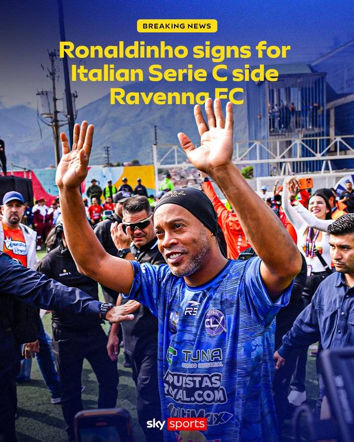 Ronaldinho Gaúcho is back in club football 😍🇧🇷
The Brazilian legend has joined Italian Serie C sid...