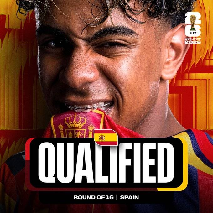 ๐ช๐ธ Spain have qualified for the Round of 16!
#FIFAWorldCup
#LekeeLekeeLive
