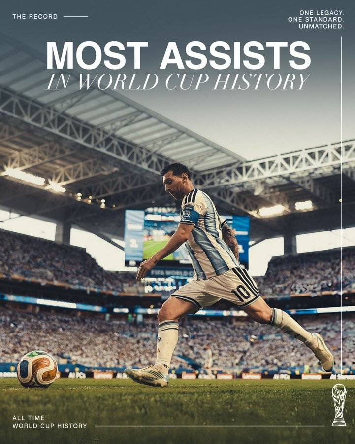 Lionel Messi becomes the all-time assist leader. 🇦🇷🔥