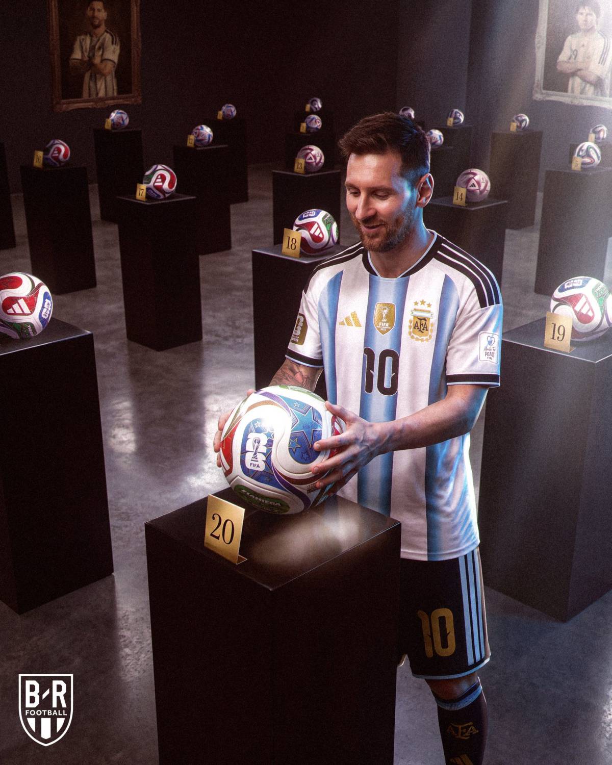 TWENTY WORLD CUP GOALS FOR LIONEL MESSI 🌟🐐