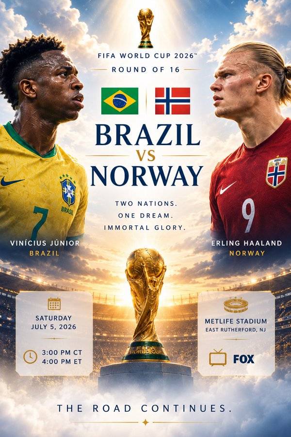 The Round of 16 delivers another can't-miss matchup!
Brazil vs. Norway ๐ง๐ท๐ณ๐ด
Join us on Lekeelekee...