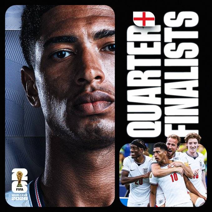 ๐ด๓ ง๓ ข๓ ฅ๓ ฎ๓ ง๓ ฟ England have qualified for the Quarter-finals!
#FIFAWorldCup
#LekeeLekeeLive