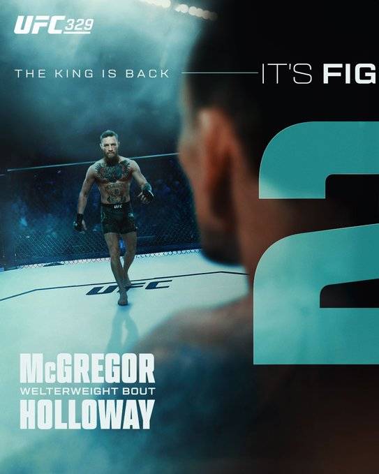 All eyes on #UFC329
@TheNotoriousMMA vs @BlessedMMA 2️⃣
