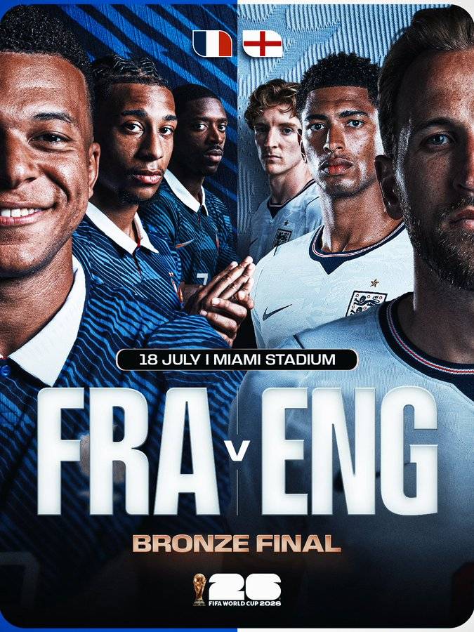 The World Cup Bronze final! 🥉
In the penultimate game of the World Cup Finals, Two European Giants...