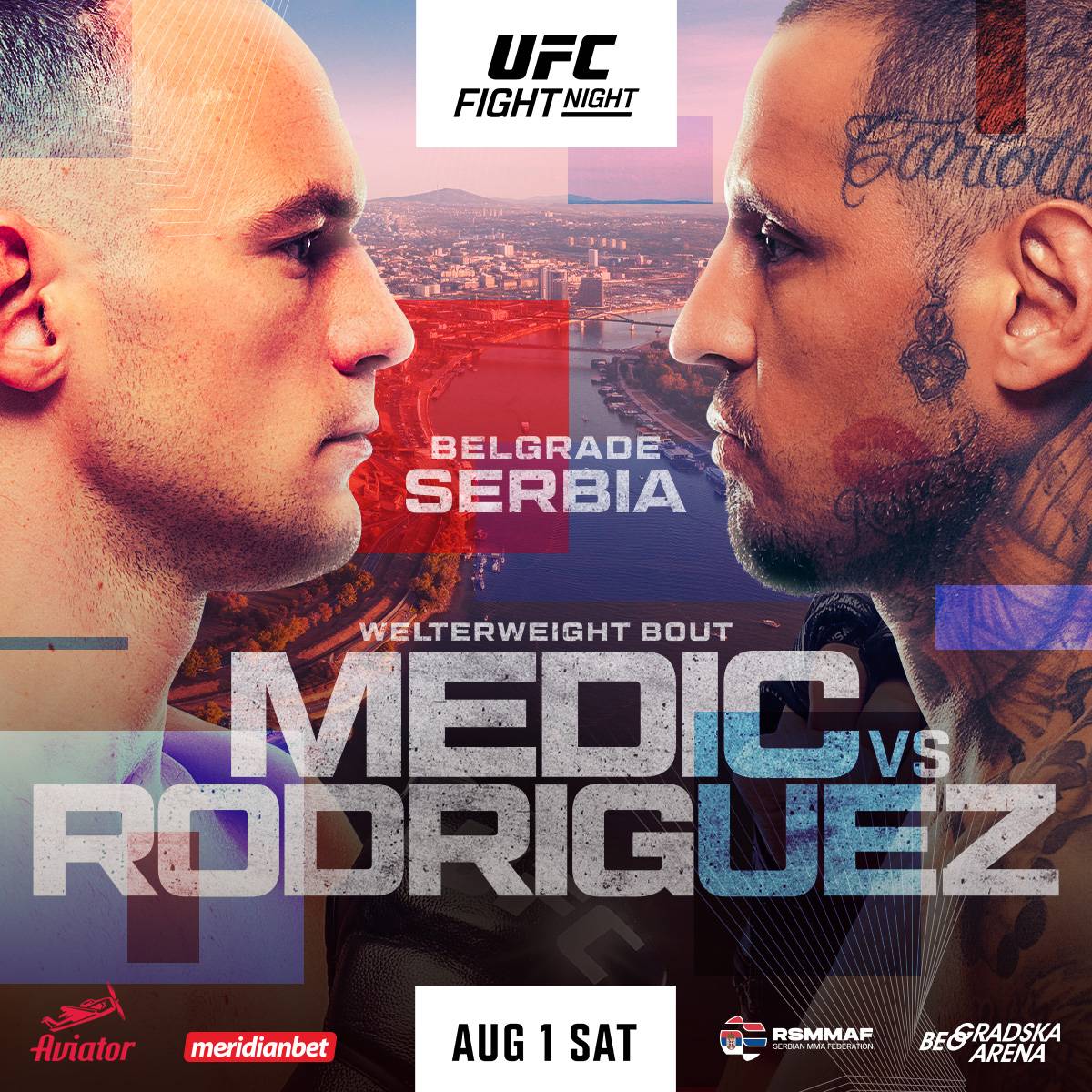 The fights are set ๐๐ป - Belgrade it's your time! ๐ท๐ธ
#UFCBelgrade - UFC Fight Night with a stacked...