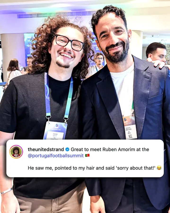 "Sorry about that!" ๐
Frank Ilett, the Man United fan who isn't cutting his hair until the team wi...