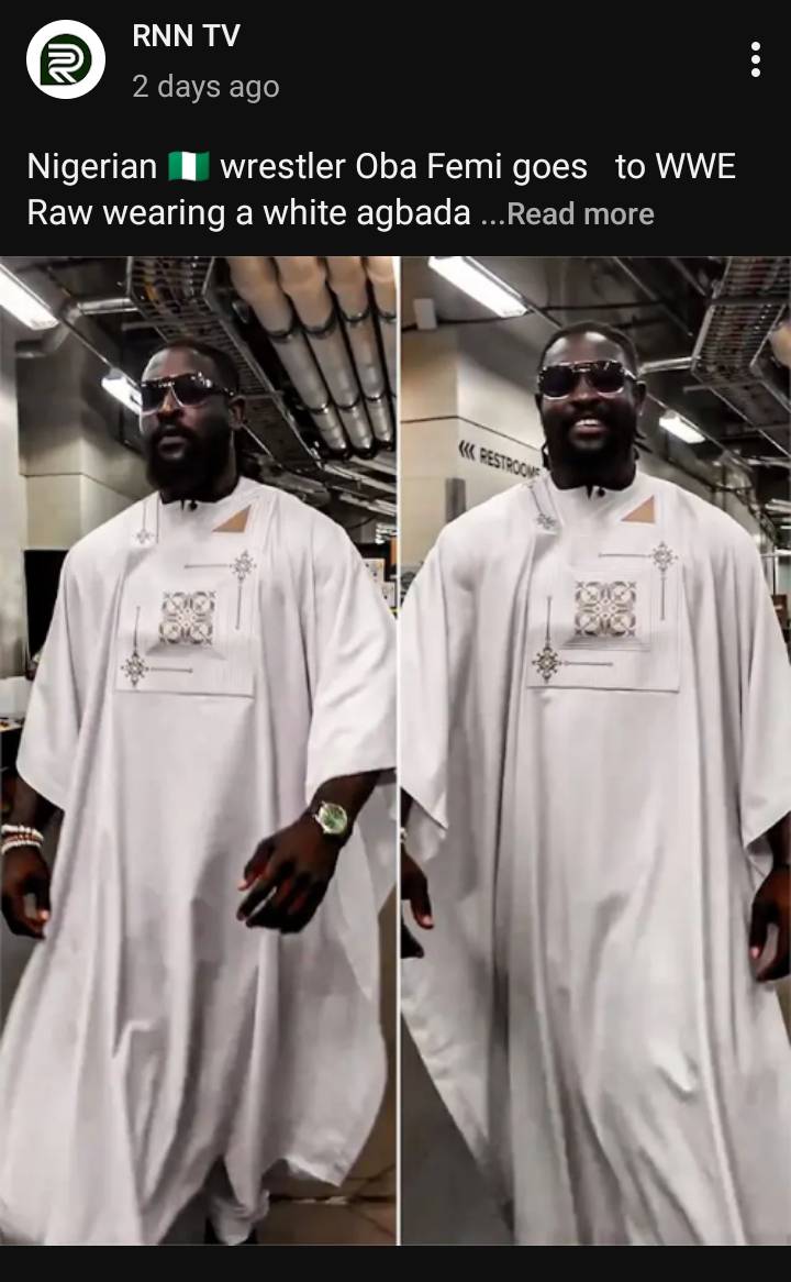 Nigeria wrestler oba femi WWE