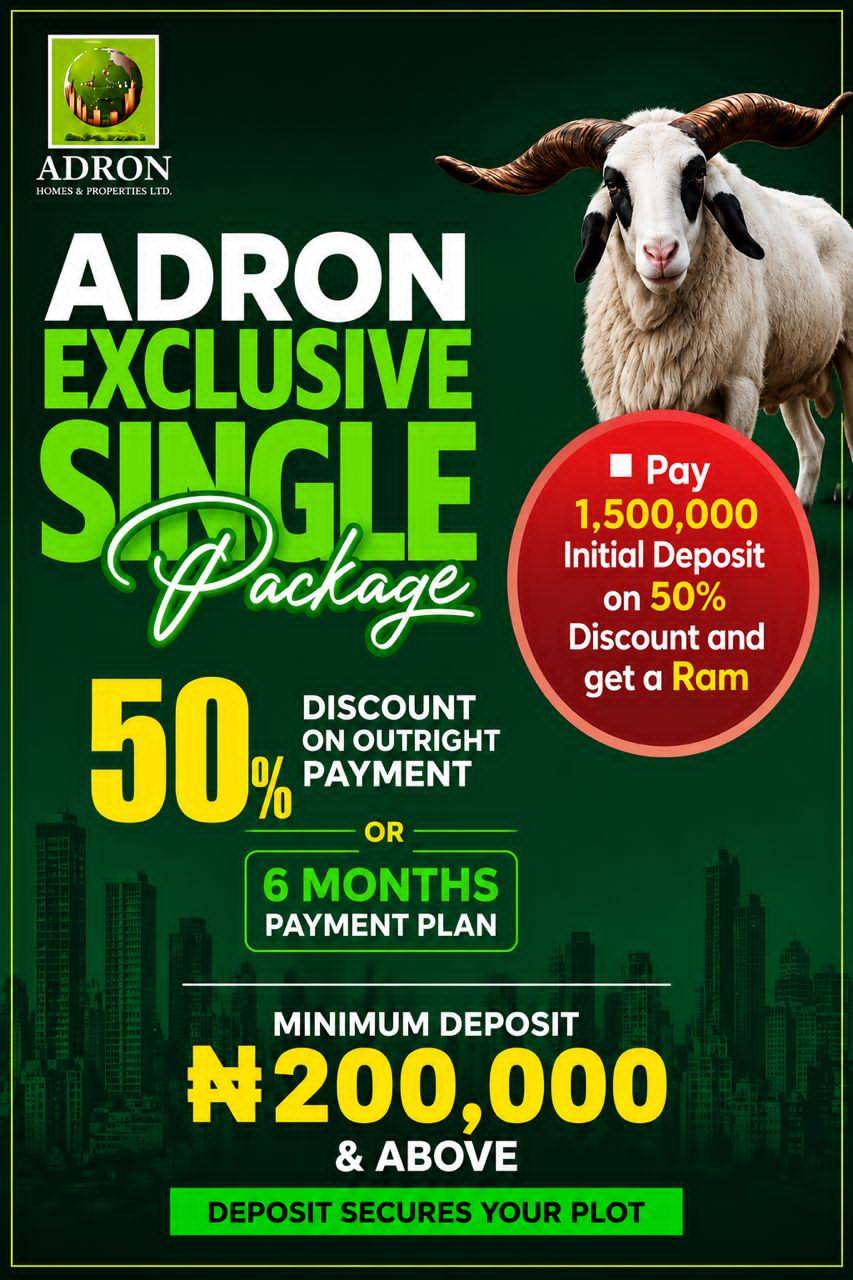 Amazing gifts ๐ for you and your family on this day of SALLAH from ADRON Homes and properties, do n...