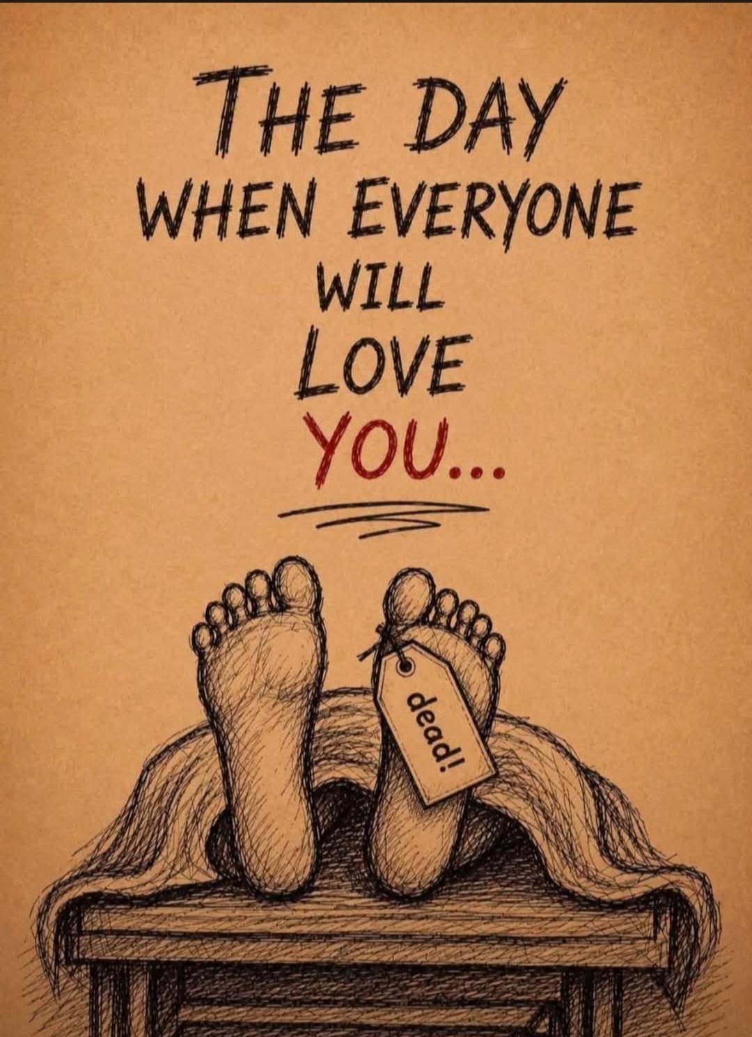 Show love while alive, not in dead