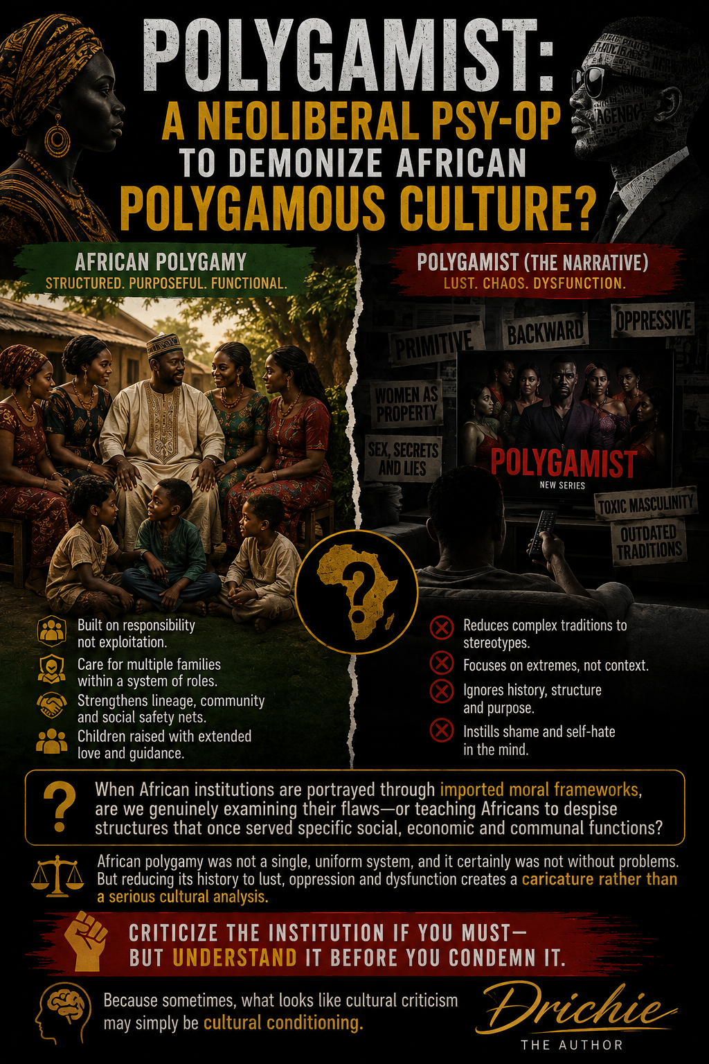 I have seen the South African movie The Polygamist, and honestly, I find its portrayal disturbing....