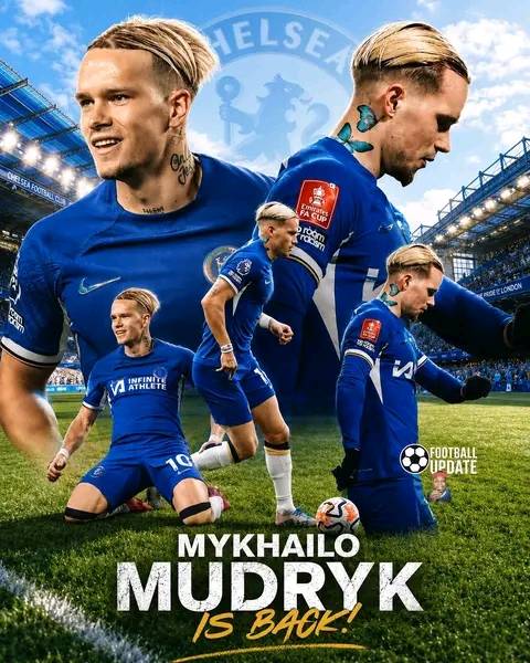 🚨⚽️BREAKING: Mykhailo Mudryk is officially back! 💙🔥
Chelsea winger Mykhailo Mudryk is now eligi...