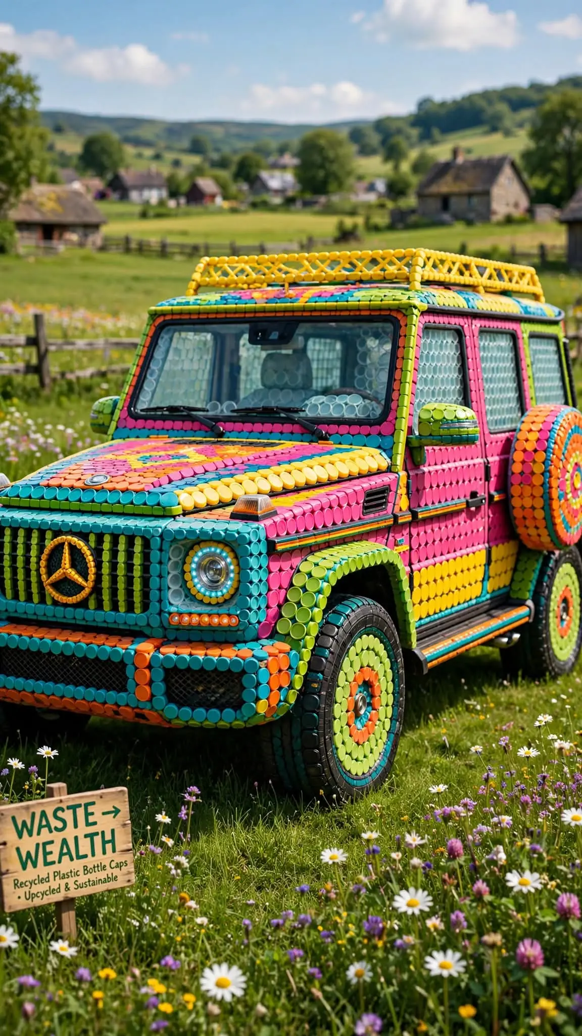 Turn your waste into something beautiful.
Using plastic covers to make something beautiful.
Waste...