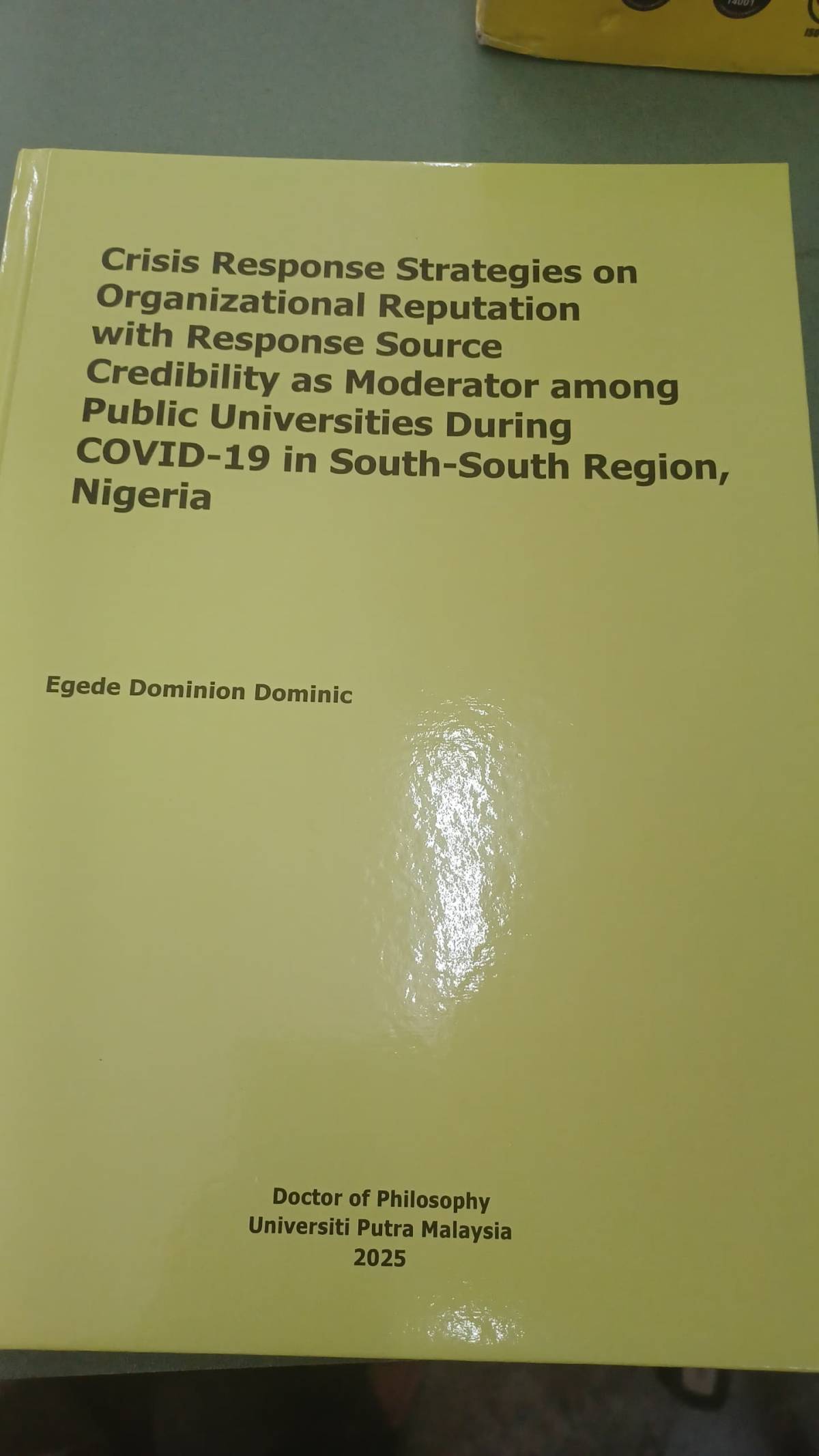 @ojyokpe
I came. I saw. I conquered. 
Dr Egede.