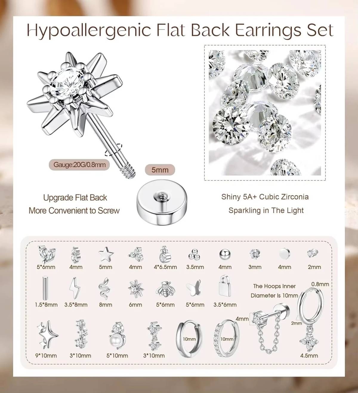 Comfortable, stylish, and made for everyday wear โจ๐
These surgical stainless steel earrings are pe...