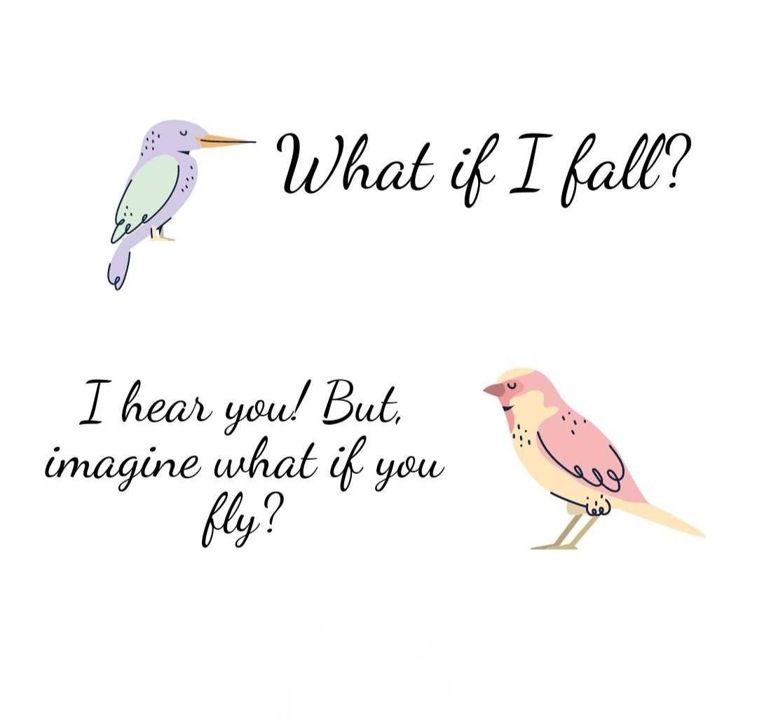 Dont be afraid of trying...
Dont be afraid of flying...
Good morning LL fam! Let us all try today....