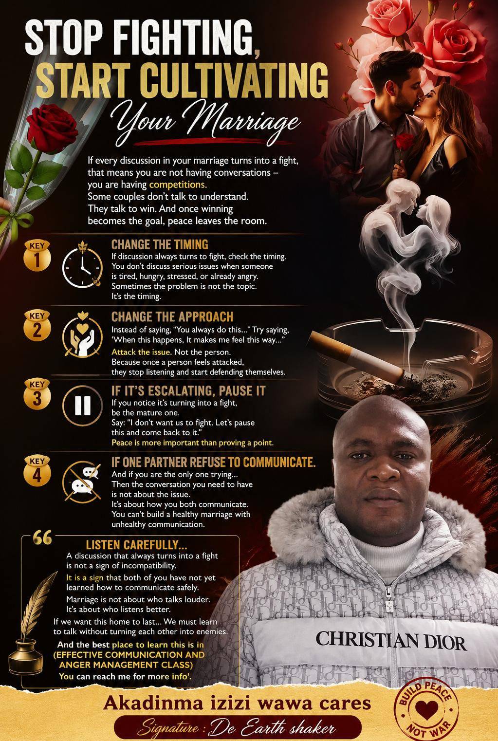 Stop competing to win; start cultivating peace, and your marriage will harvest love.
Win fewer argu...
