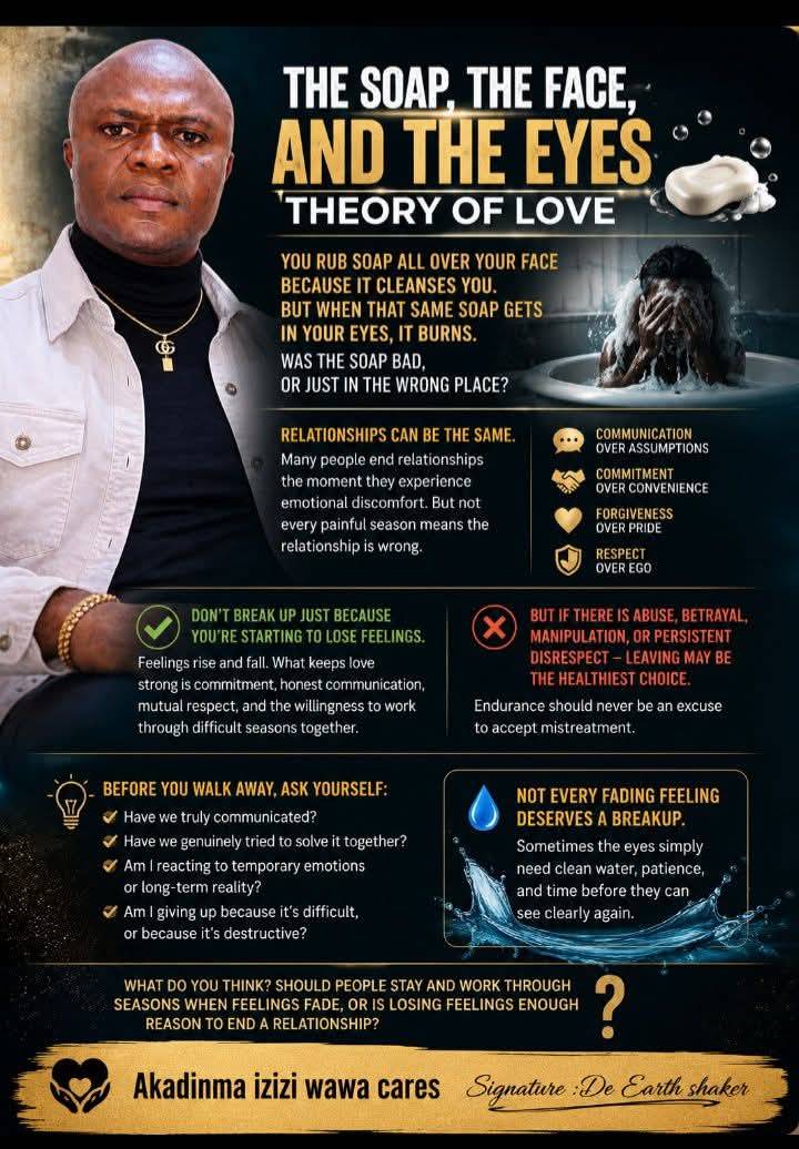 THE SOAP, THE FACE, AND THE EYES THEORY OF LOVE
Imagine taking your bath.
You gladly rub soap all...