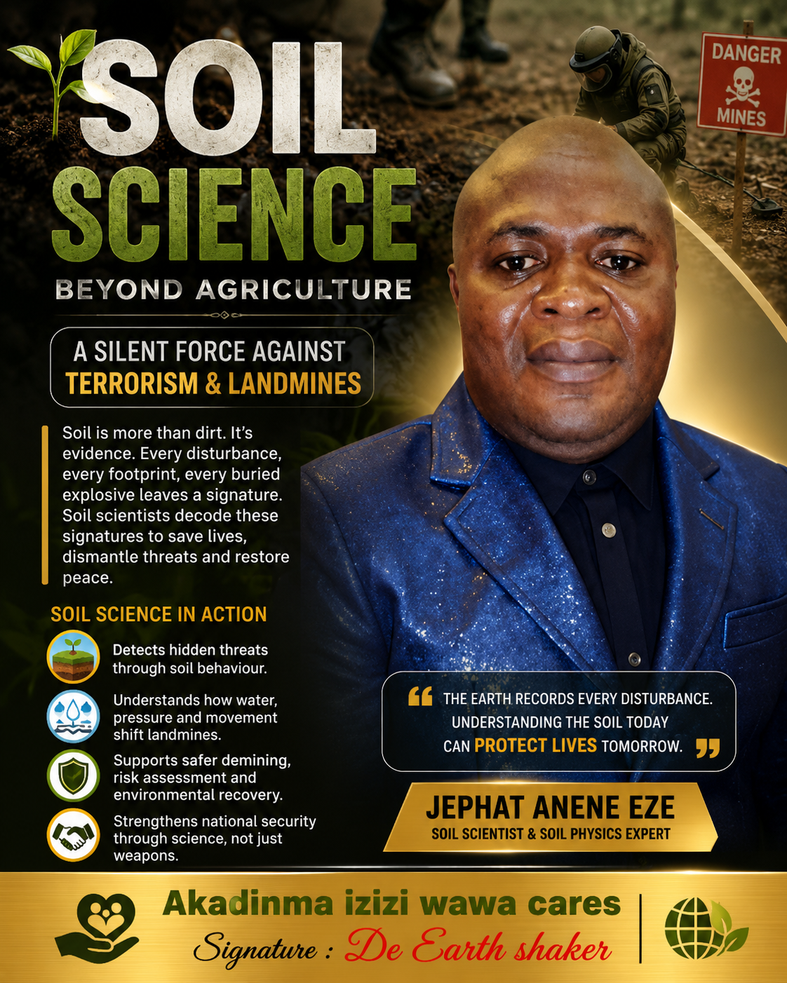 Beyond Agriculture: Why Soil Scientists Should Be at the Frontline of Counter-Terrorism
When people...