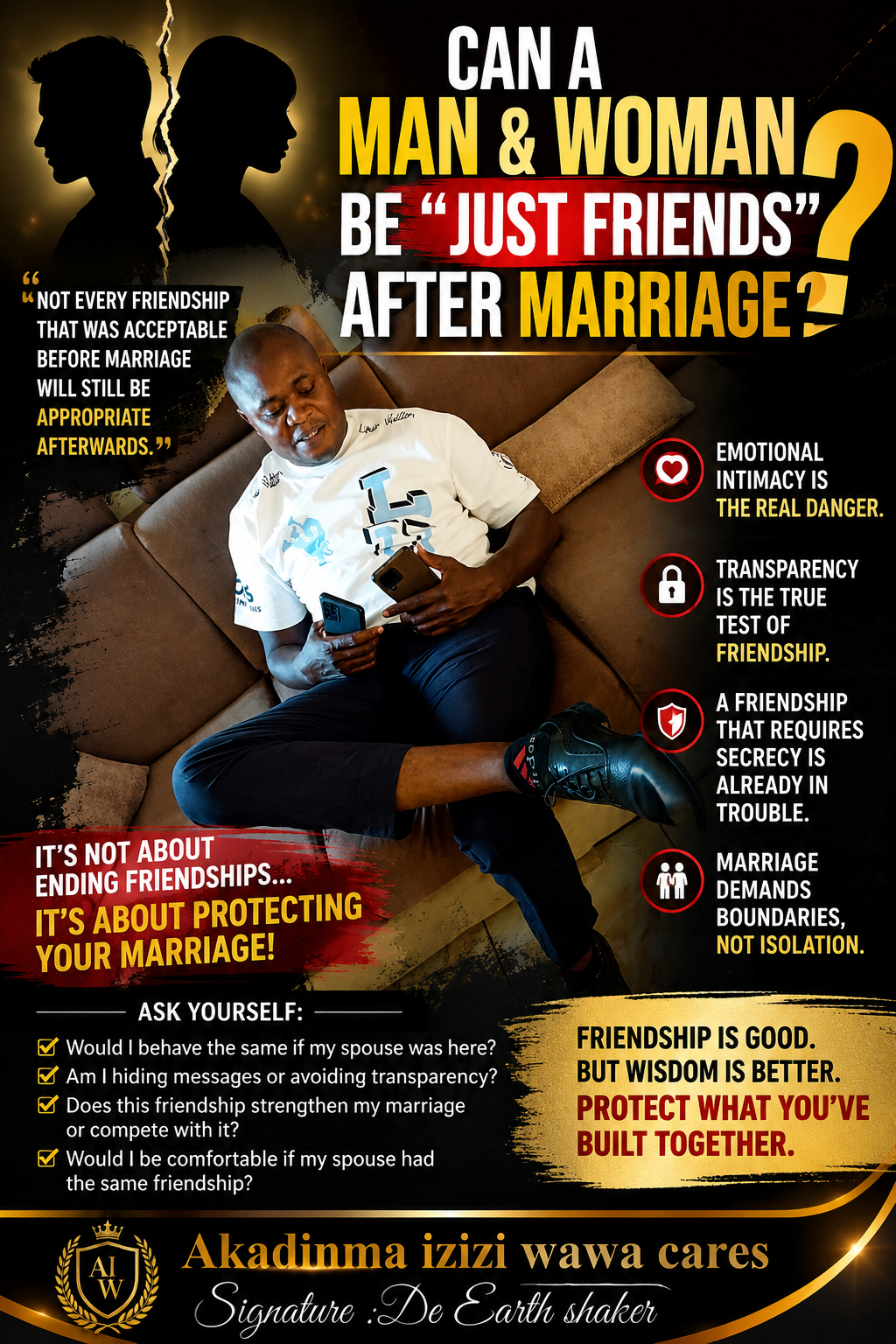 Can a Man and a Woman Be "Just Friends" After Marriage?
One of the biggest debates in modern relati...