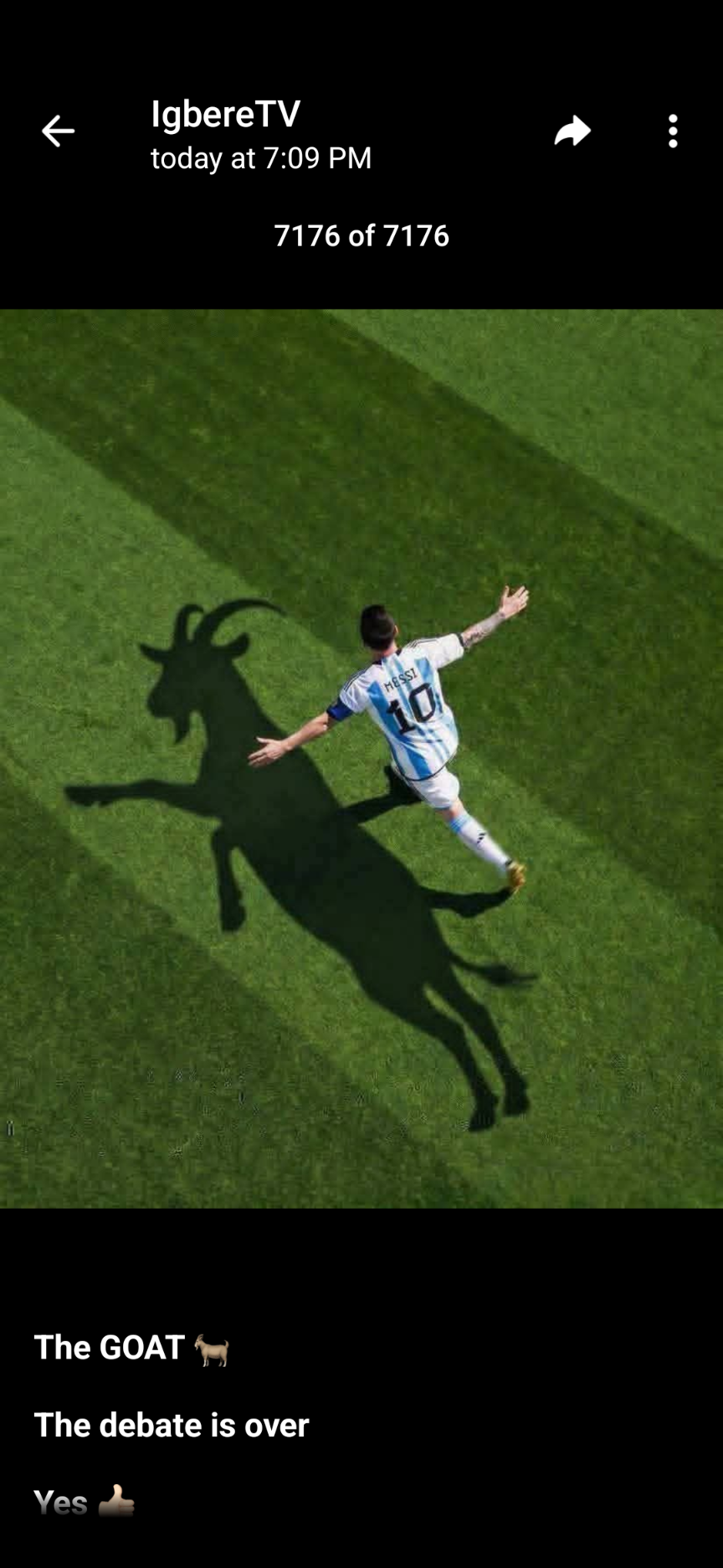 The GOAT!!! What a game
