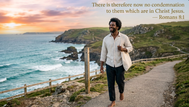 "There is therefore now no condemnation to them which are in Christ Jesus." — Romans 8:1
Guilt will...