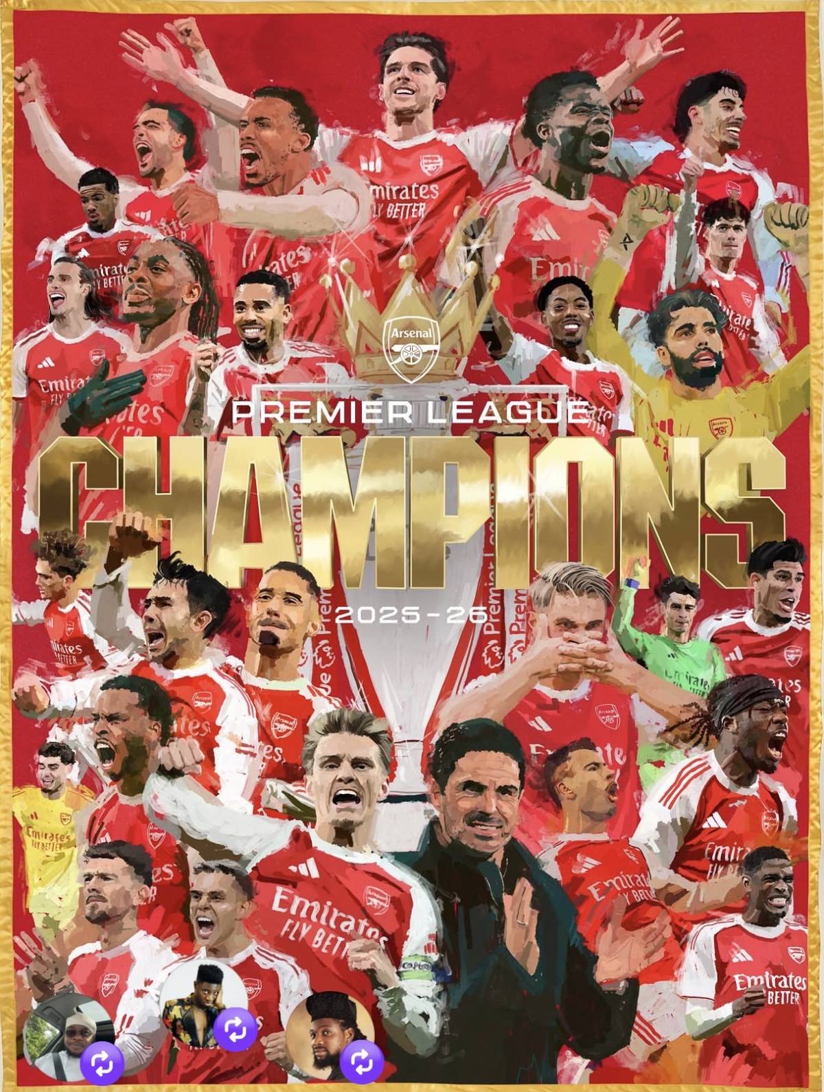Whether you Gree or you Know Gree, Arsenal Don Carry EPL 2026/2026 after 21 Years.
Congratulations...